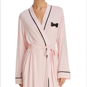 Kate Spade pink and black bow robe